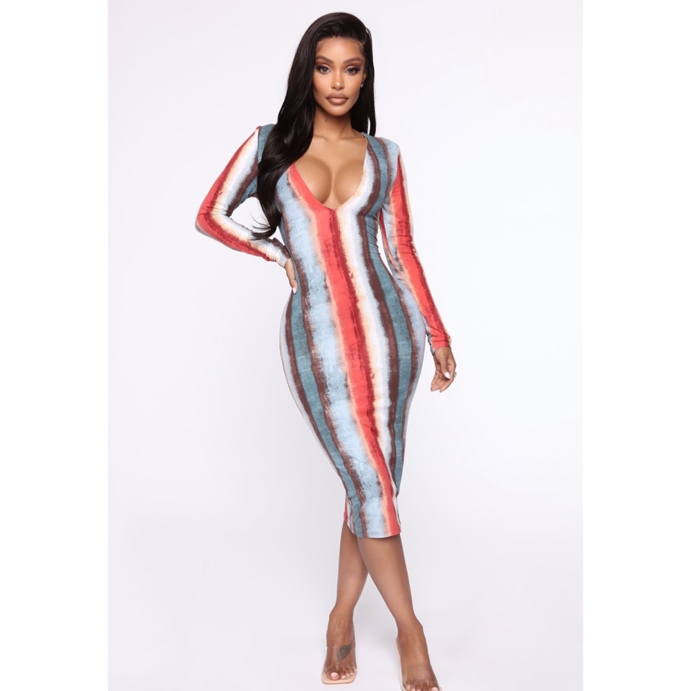 Miami Nights Midi Dress (Fashionova)